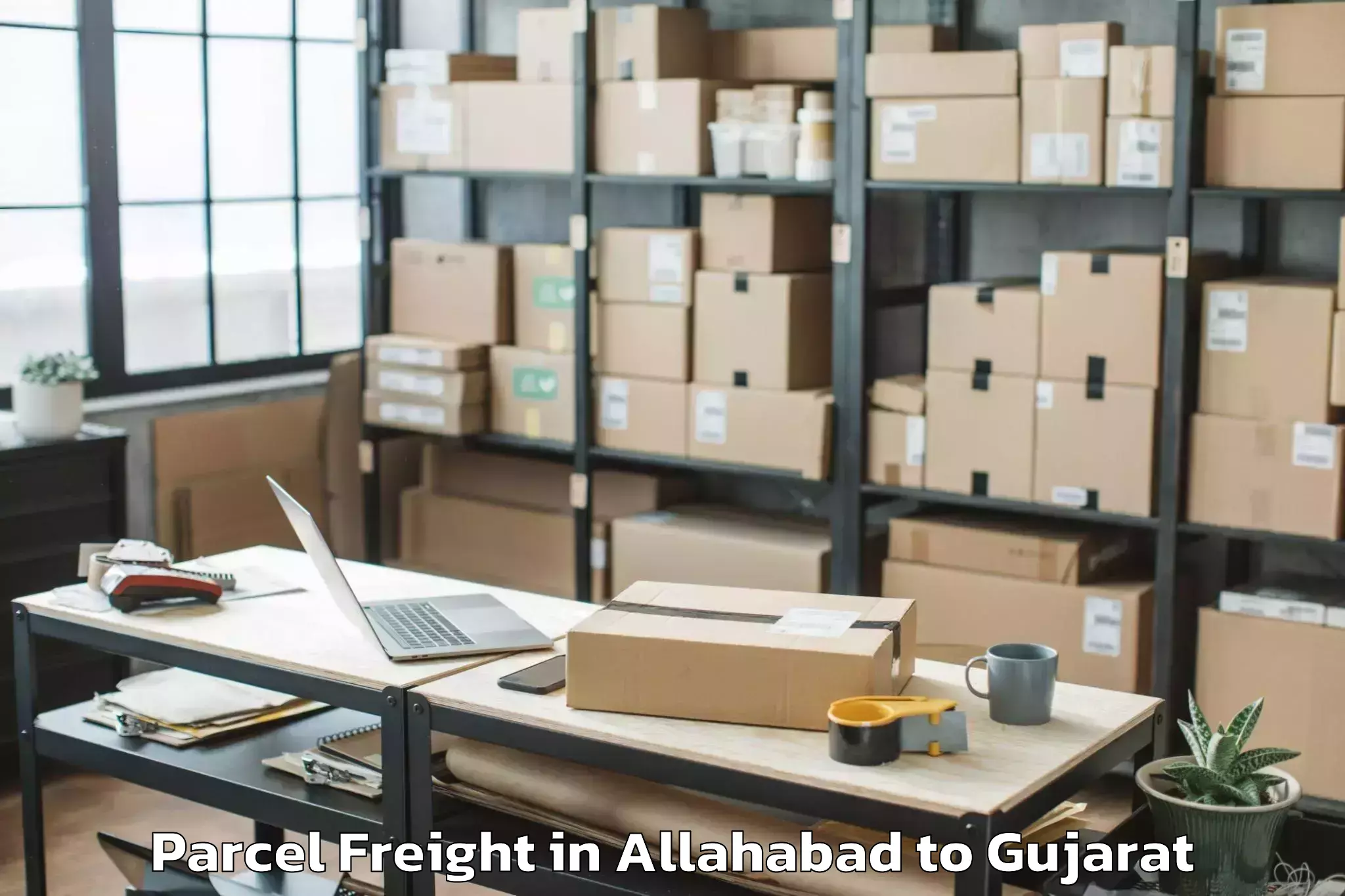 Hassle-Free Allahabad to Jodiya Bandar Parcel Freight